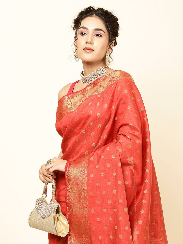 Zari Border Woven Handloom Saree