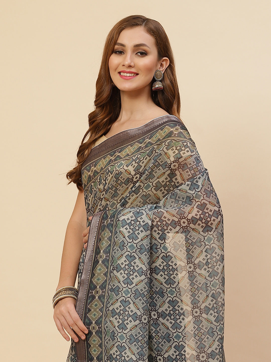 Patola Printed Cotton Saree