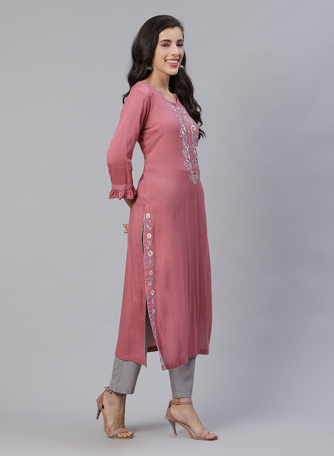 Embroidered Cotton Kurti