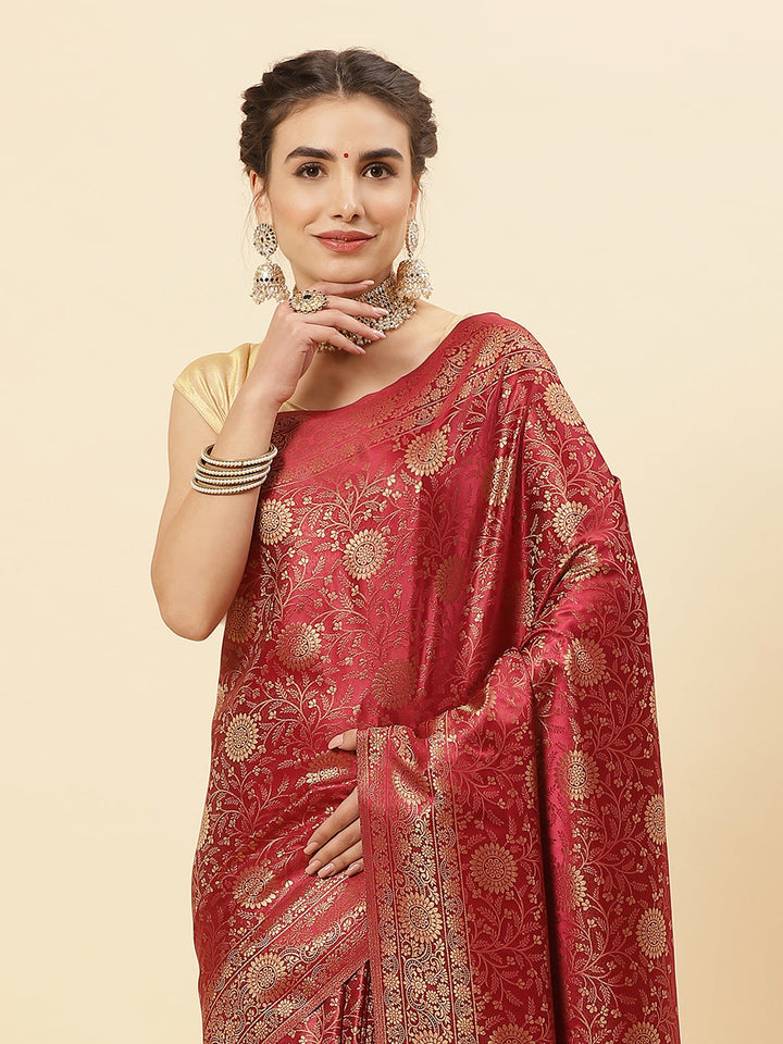 Zari Jaal Art Handloom Saree
