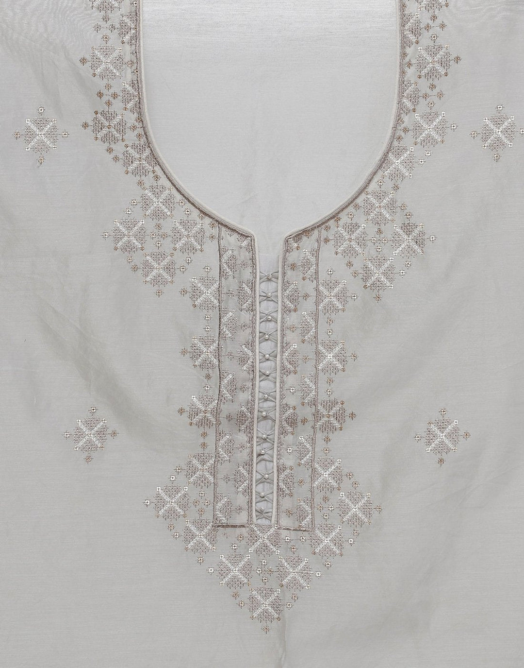 Chanderi Embroidered Suit Piece