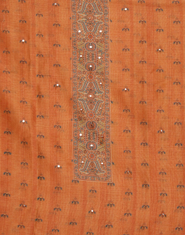Printed Chanderi Suit Piece