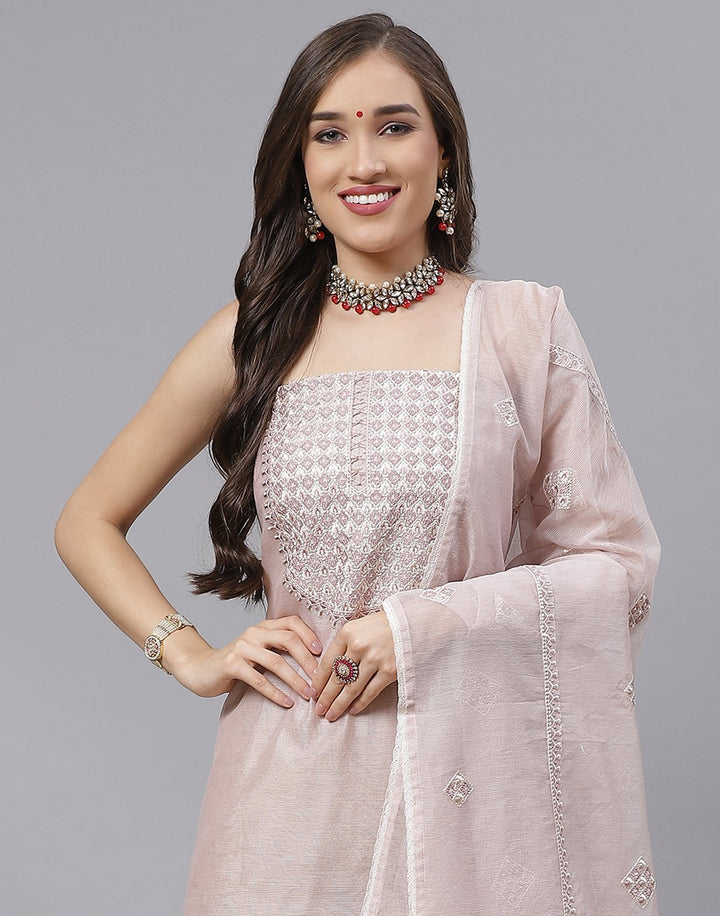 Cotton Embroidered Suit Piece
