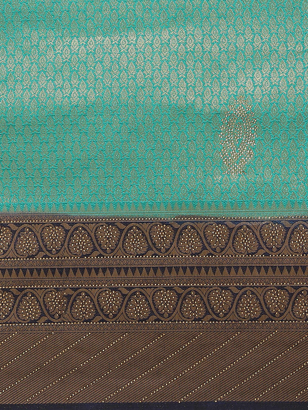 Brocade Art Handloom Embroidered Saree