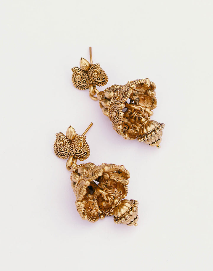 MBZ Meena Bazaar-Traditional Long Set with Earrings