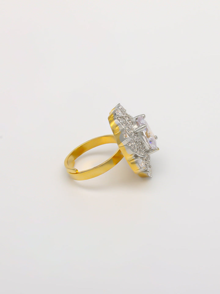 Beautiful Sunflower Dimond Ring