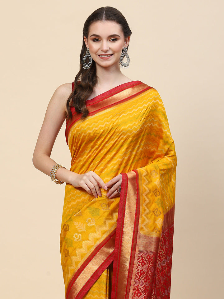 Zari Jaal Handloom Woven Saree