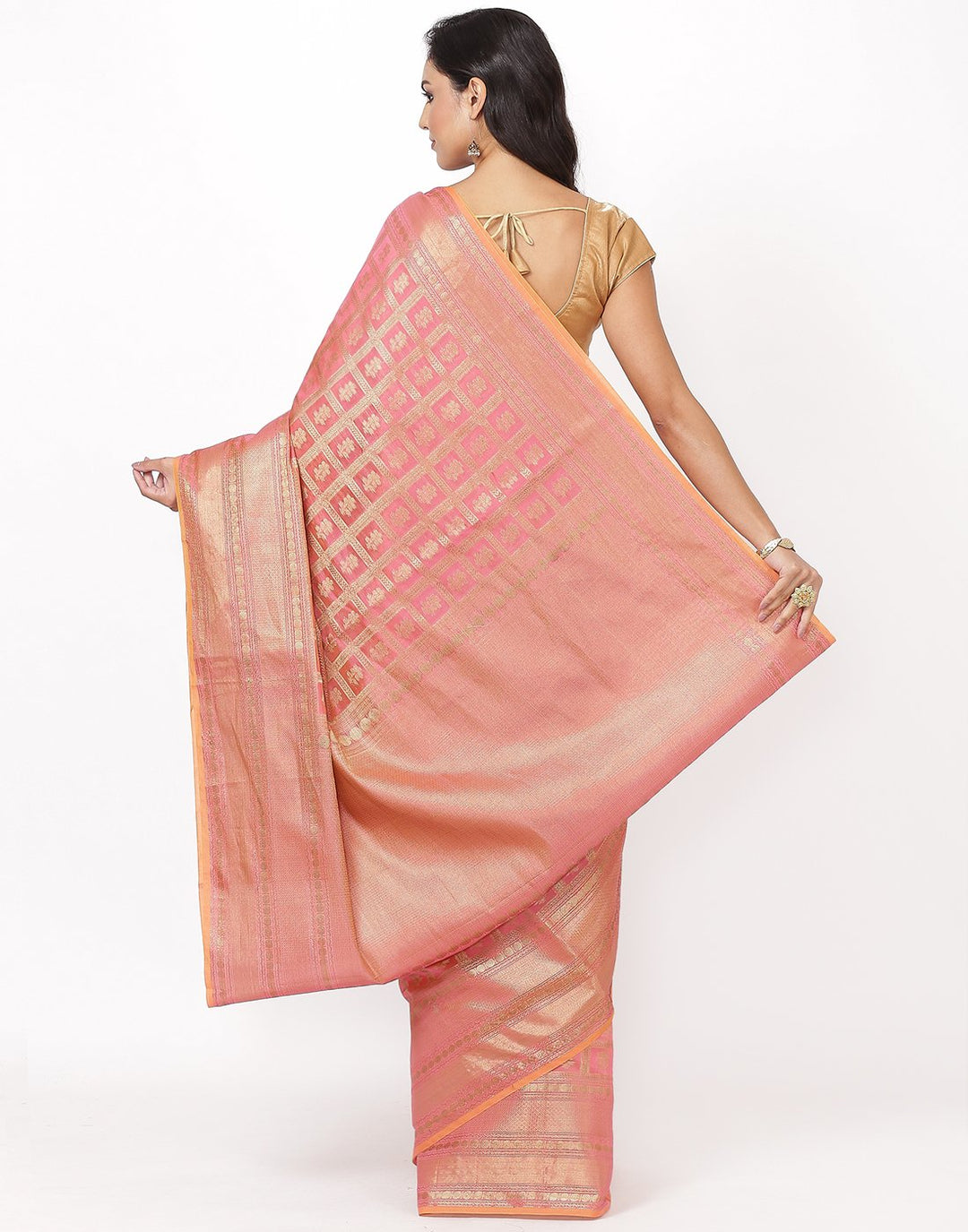 MBZ Meena Bazaar-Cotton Woven Saree