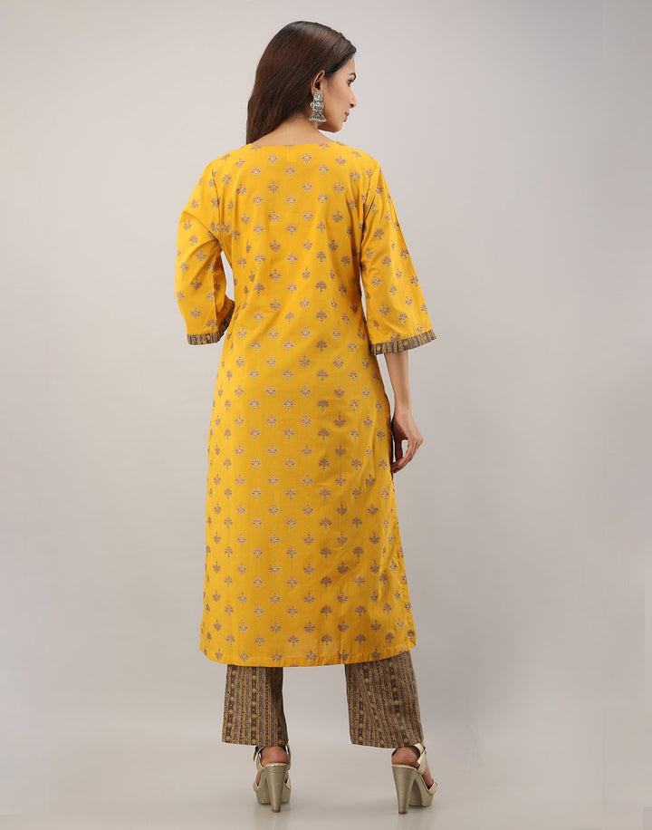 Printed Cotton Kurti With Pant
