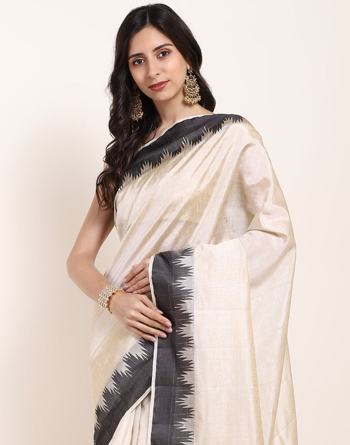 Mustard Art Handloom Saree