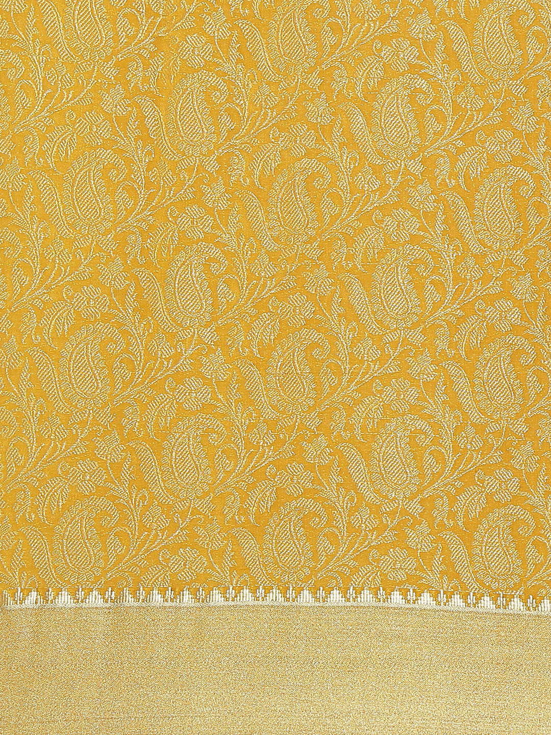 Brocade Zari Border Georgette Plain Saree