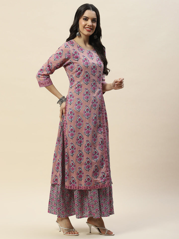 Printed Cotton Double Layer Kurta
