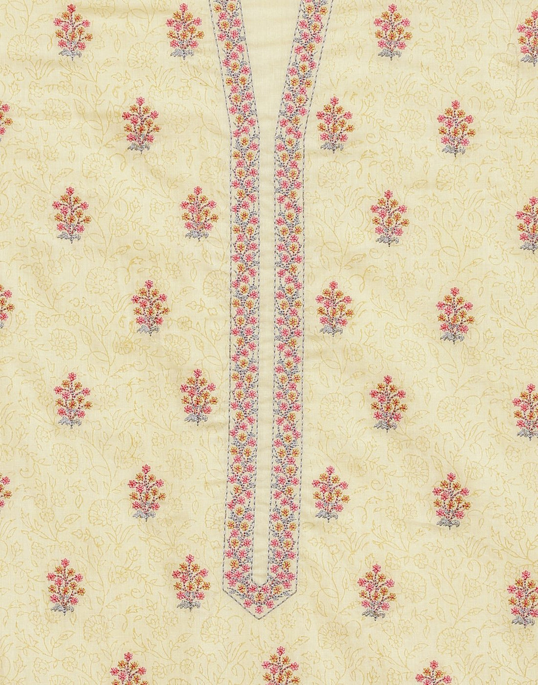 Cotton Embroidered Suit piece