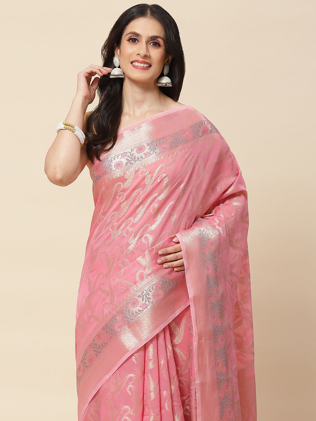 Zari Woven Cotton Saree