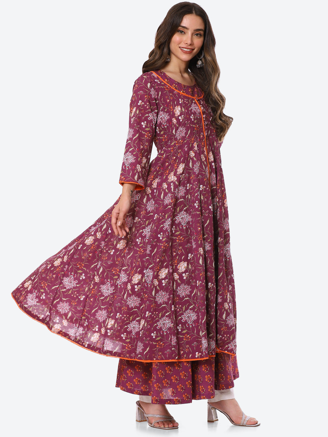 Printed Cotton Anarkali Kurta
