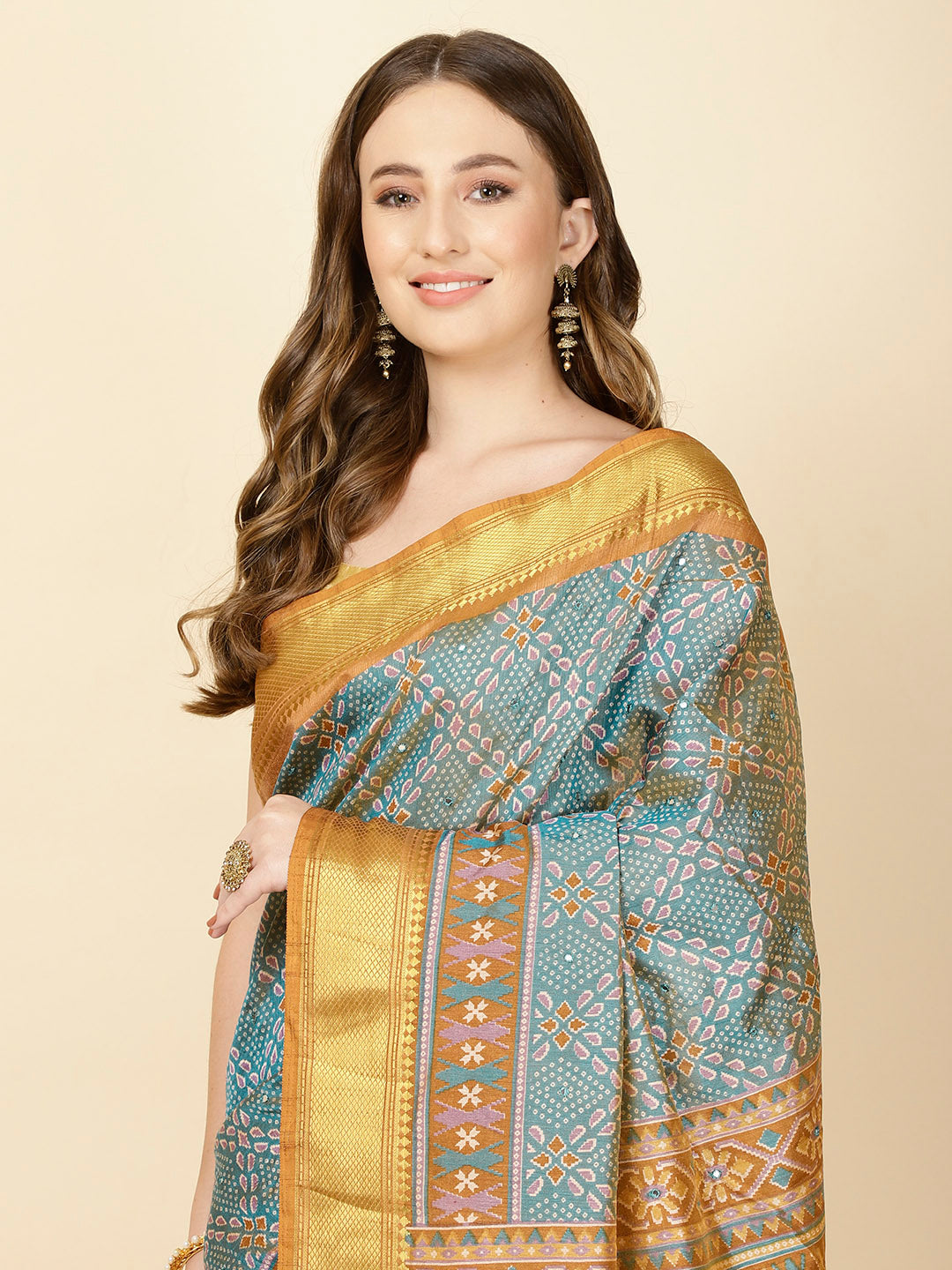 Patola Print Handloom Saree