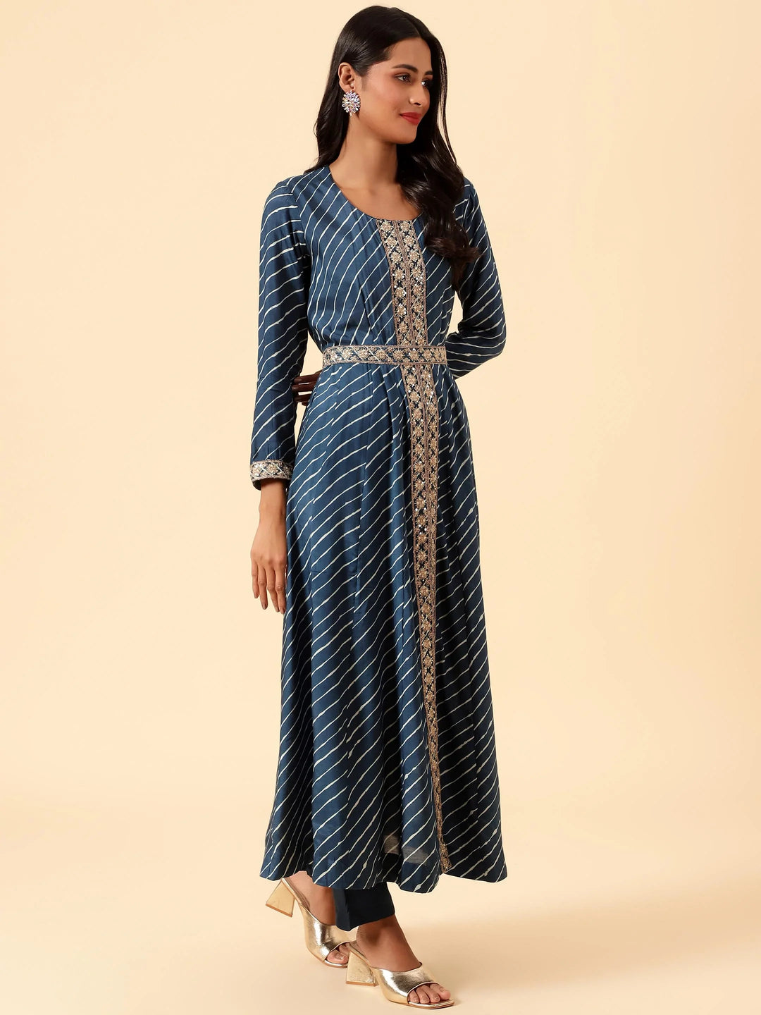 Printed Cotton Kurta With Pants