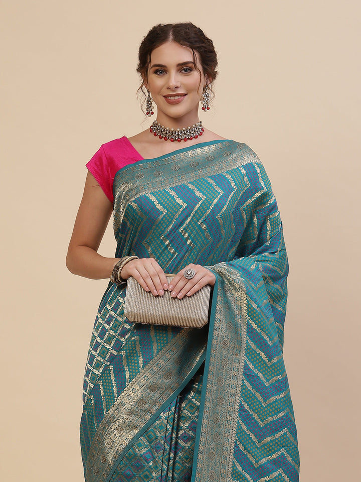 Woven Banarasi Art Handloom Saree