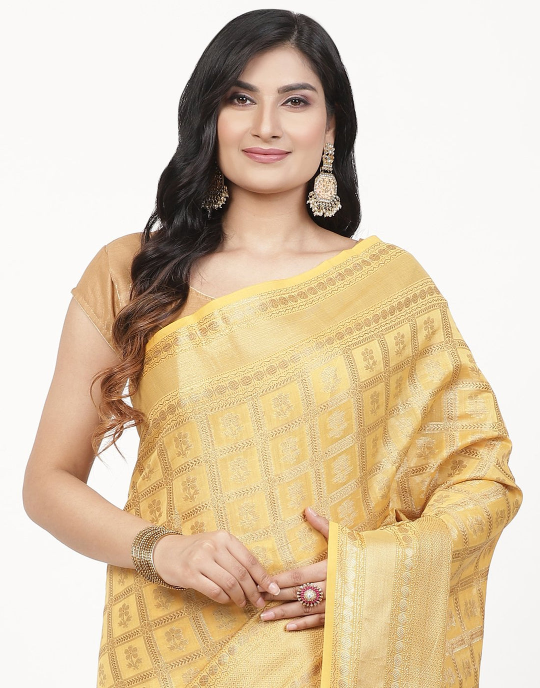 MBZ Meena Bazaar-Cotton Woven Saree