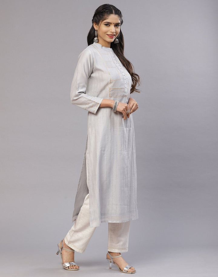 Aumre Chanderi Kurta