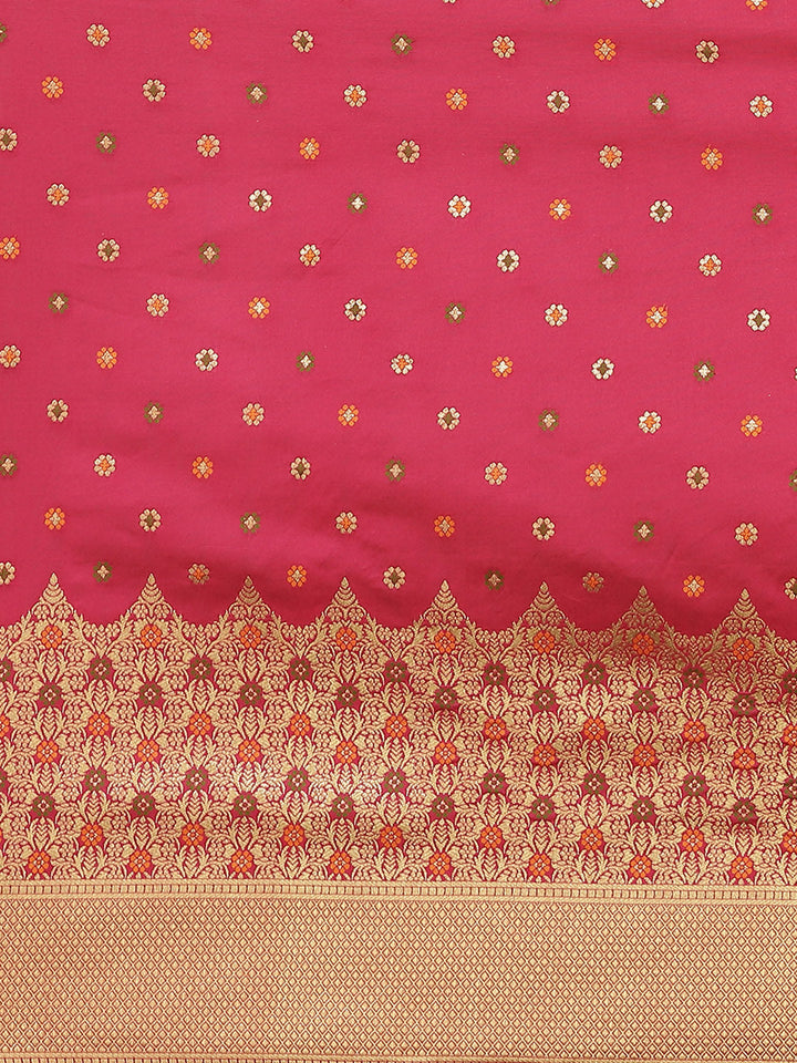 Banarasi Saree with Zari Border Booti