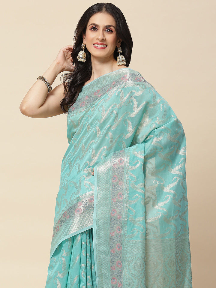 Zari Woven Cotton Saree