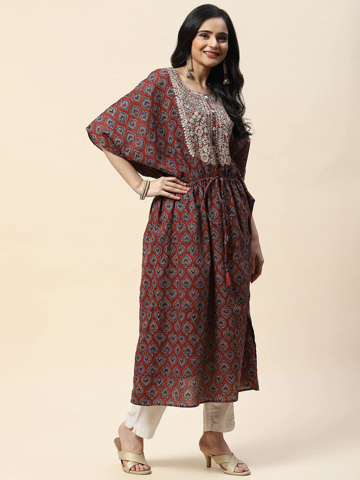 Printed Cotton Kaftan Kurta