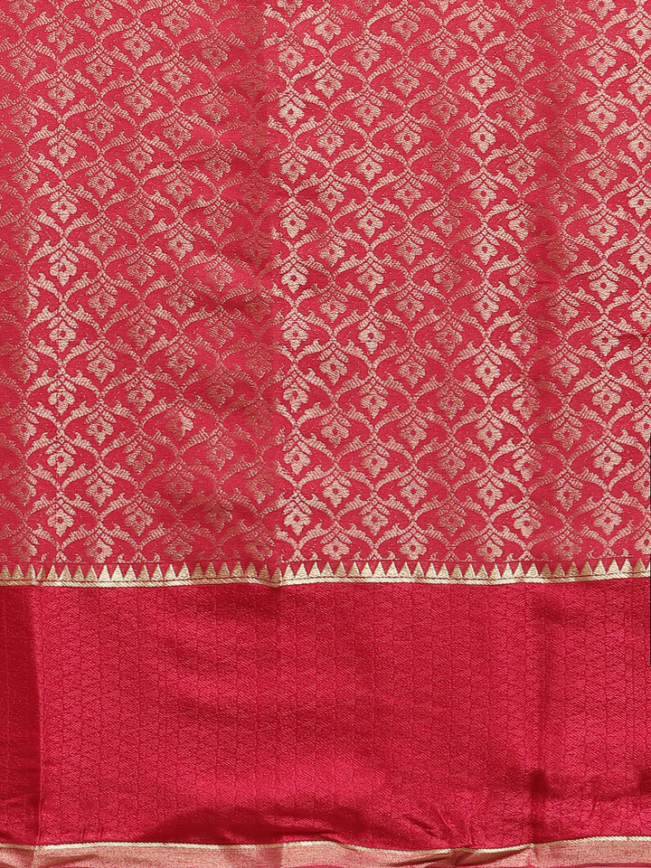 Brocade Zari Jaal Georgette Woven Saree