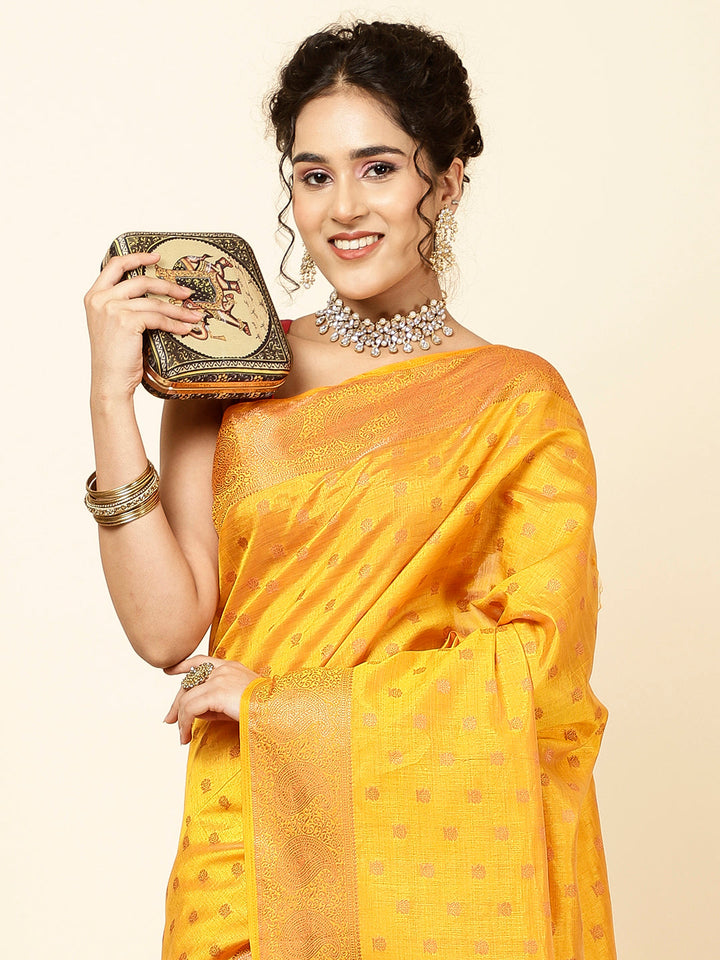 Zari Border Woven Handloom Saree