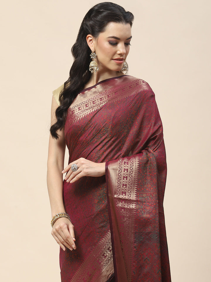 Zari Border Woven Cotton Saree