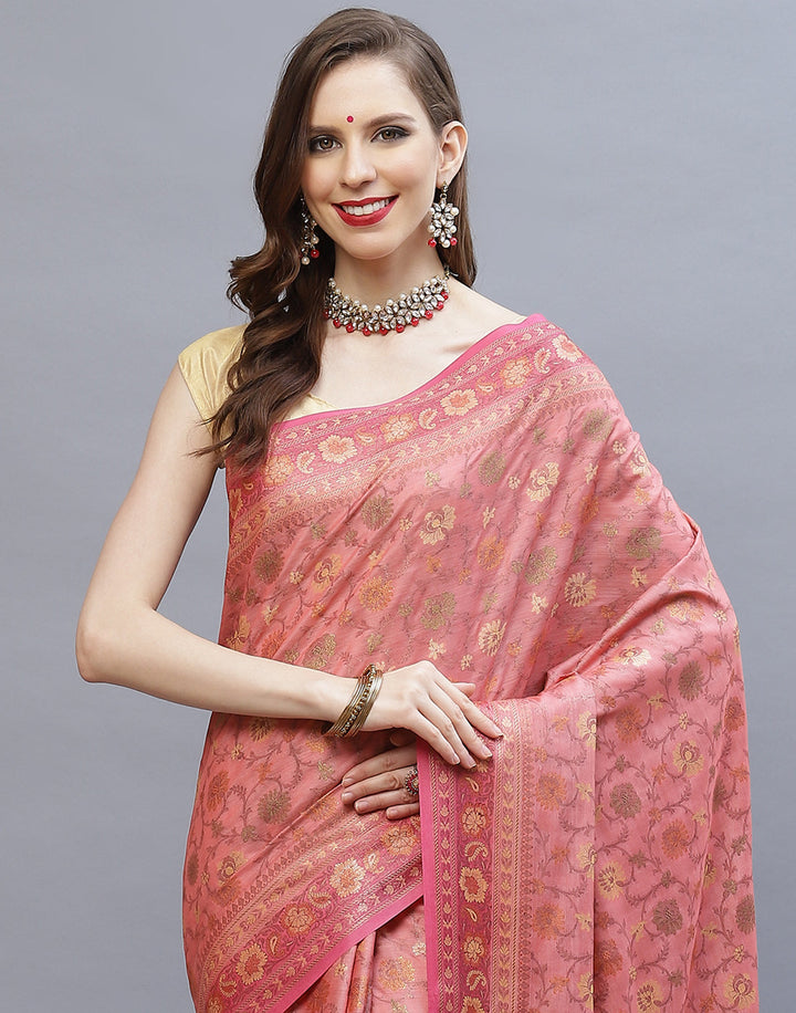 Resham Jaal Tussar Woven Saree