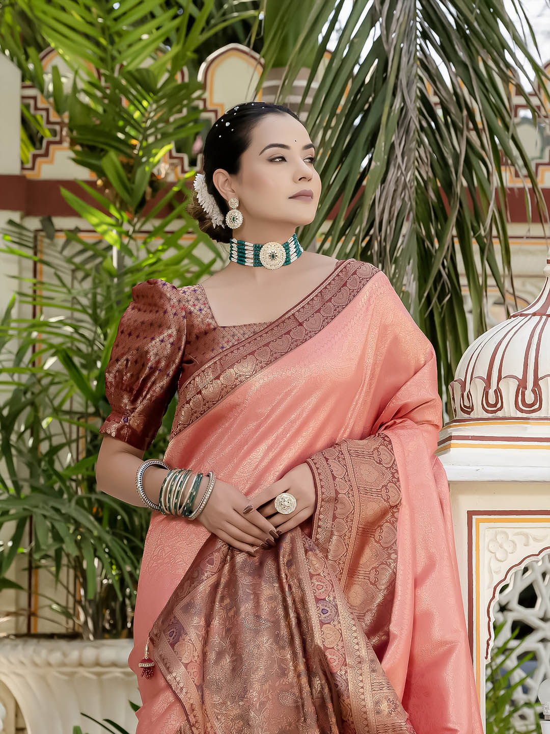 Kanjivaram Art Silk Woven Saree