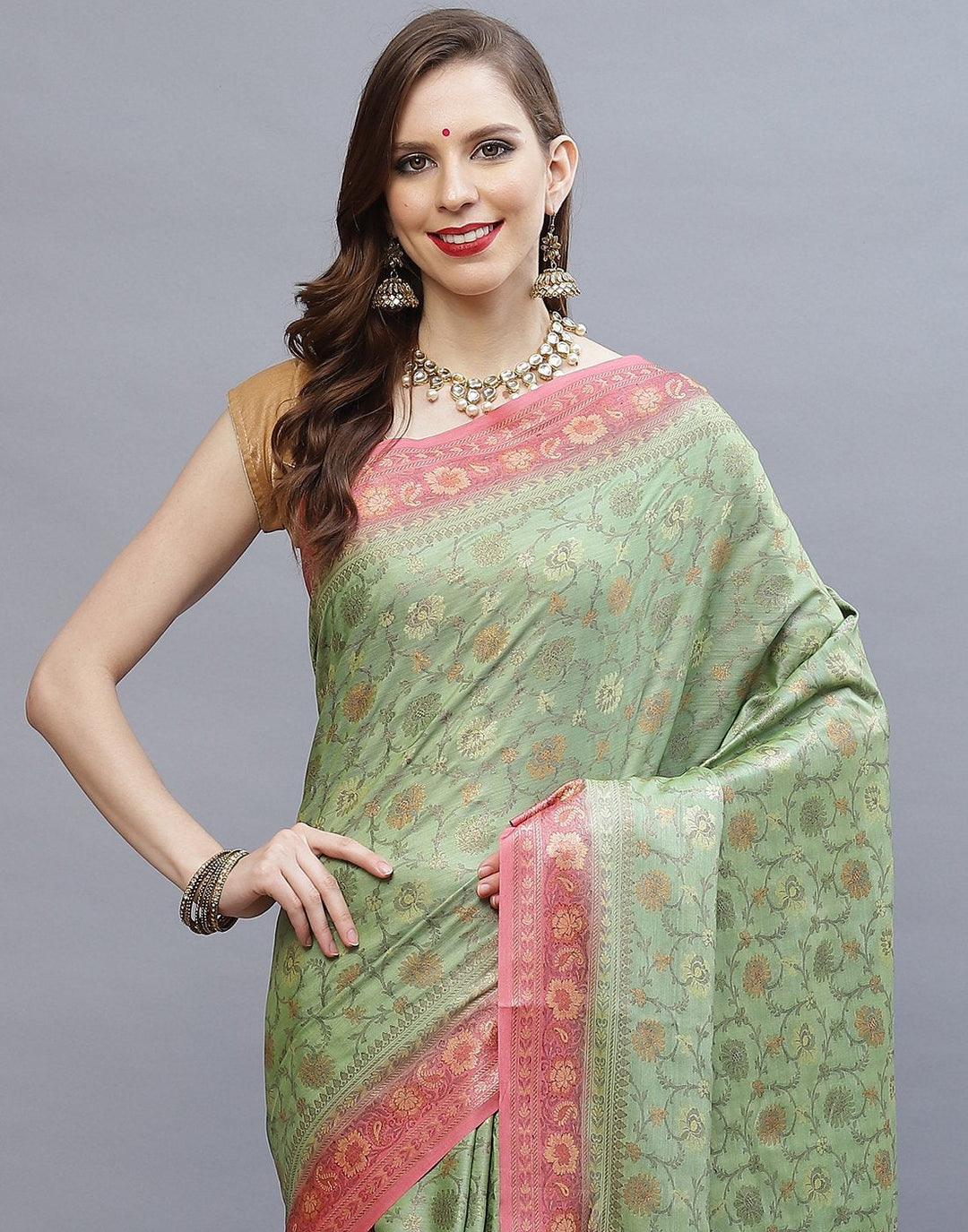 WOVN  TUSSER  SAREE