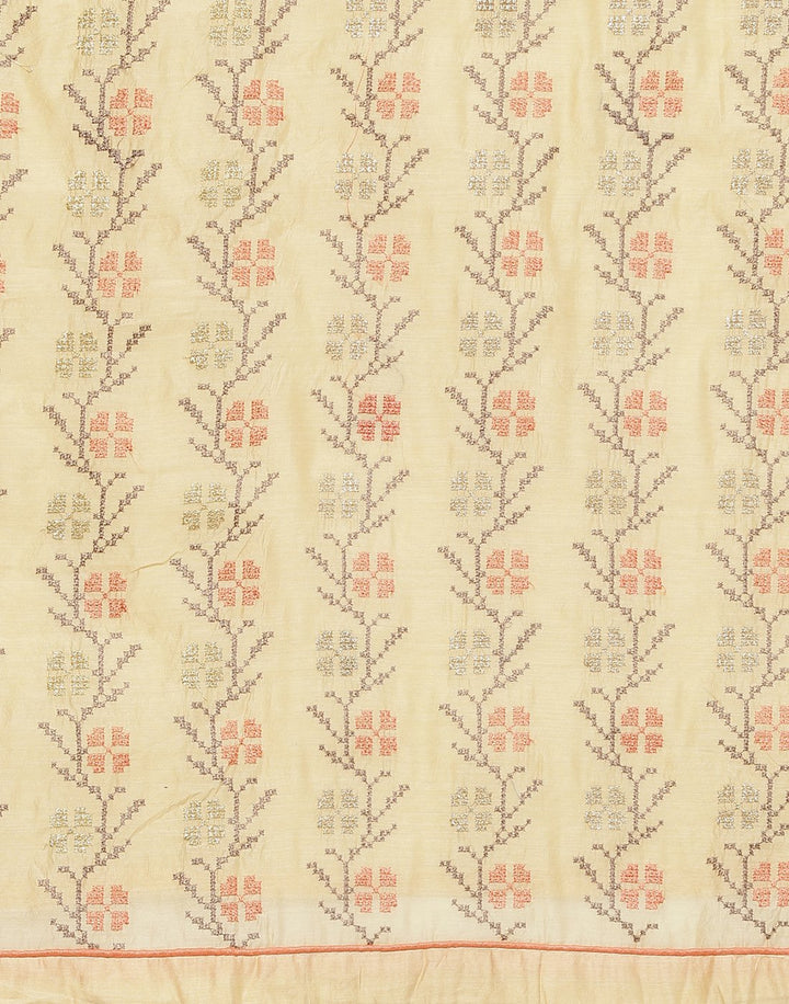 Chanderi Embroidered Suit piece