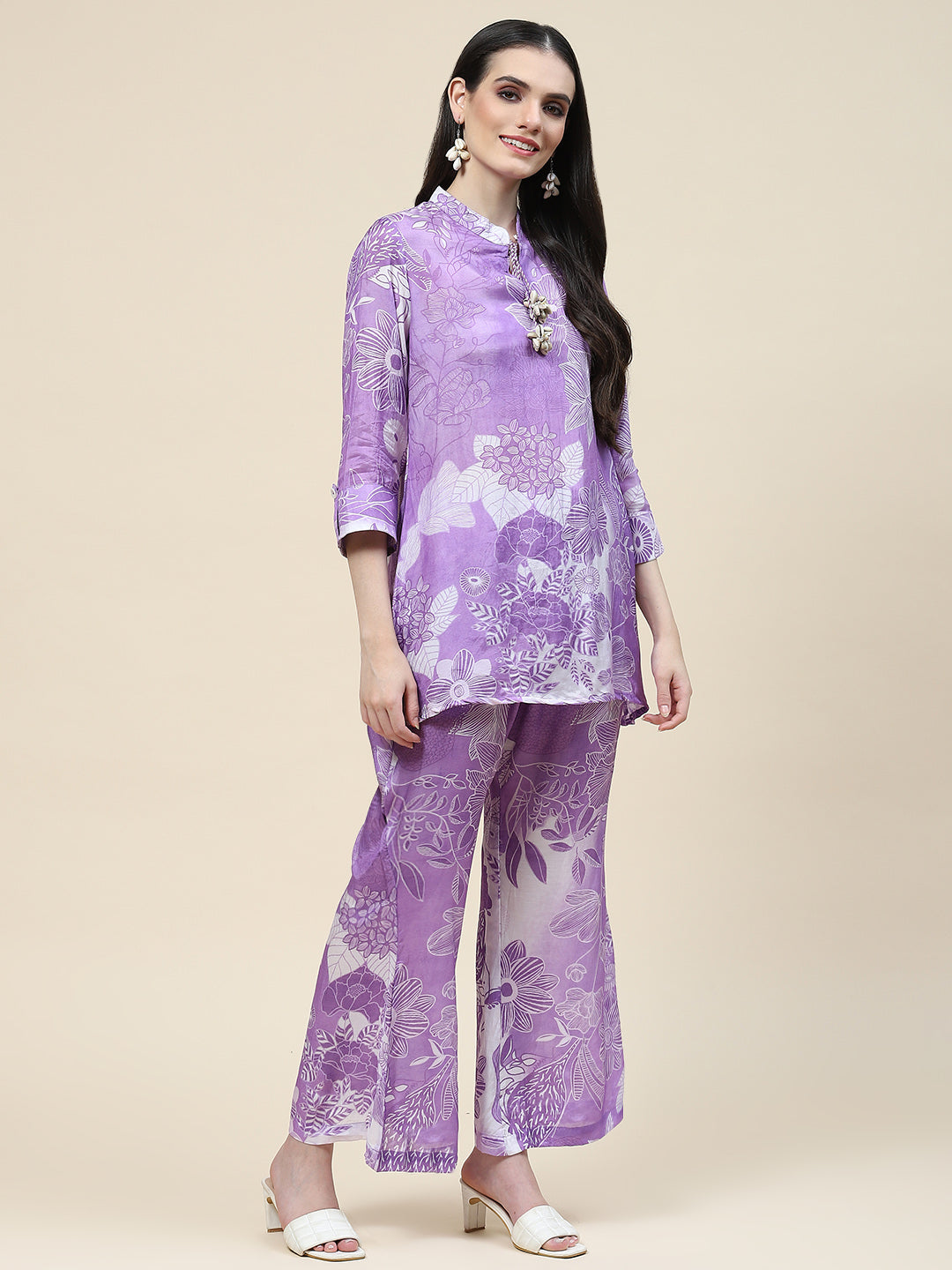 Printed Muslin Kurti With Pants