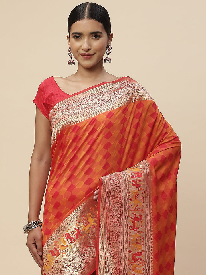 Zari Border Handloom Woven Saree