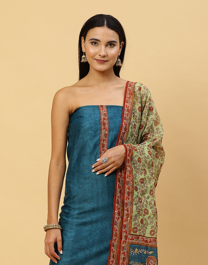 Printed Chanderi Suit Piece