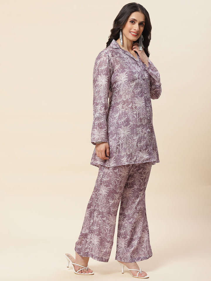 Printed Cotton Kurti With Pants