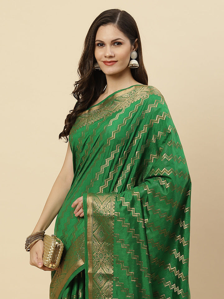 Zari Jaal Art Handloom Woven Saree