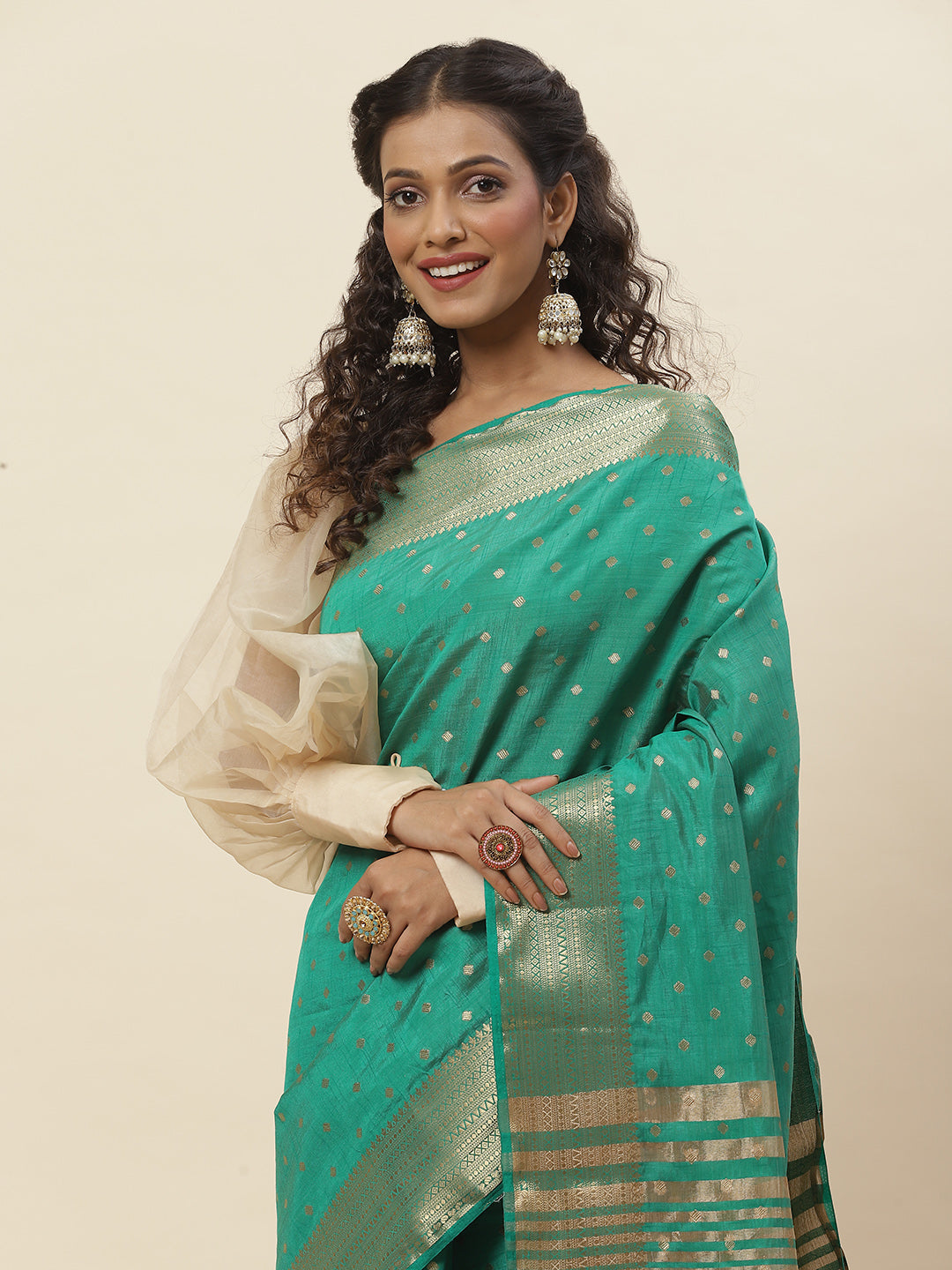 Zari Border Woven Handloom Saree