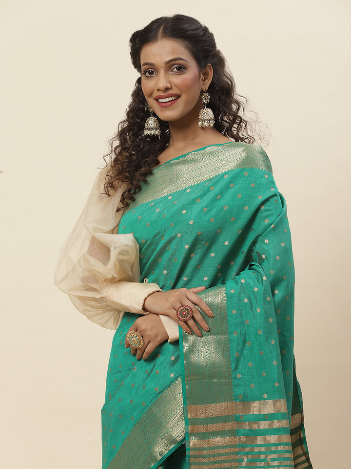 Zari Border Woven Handloom Saree