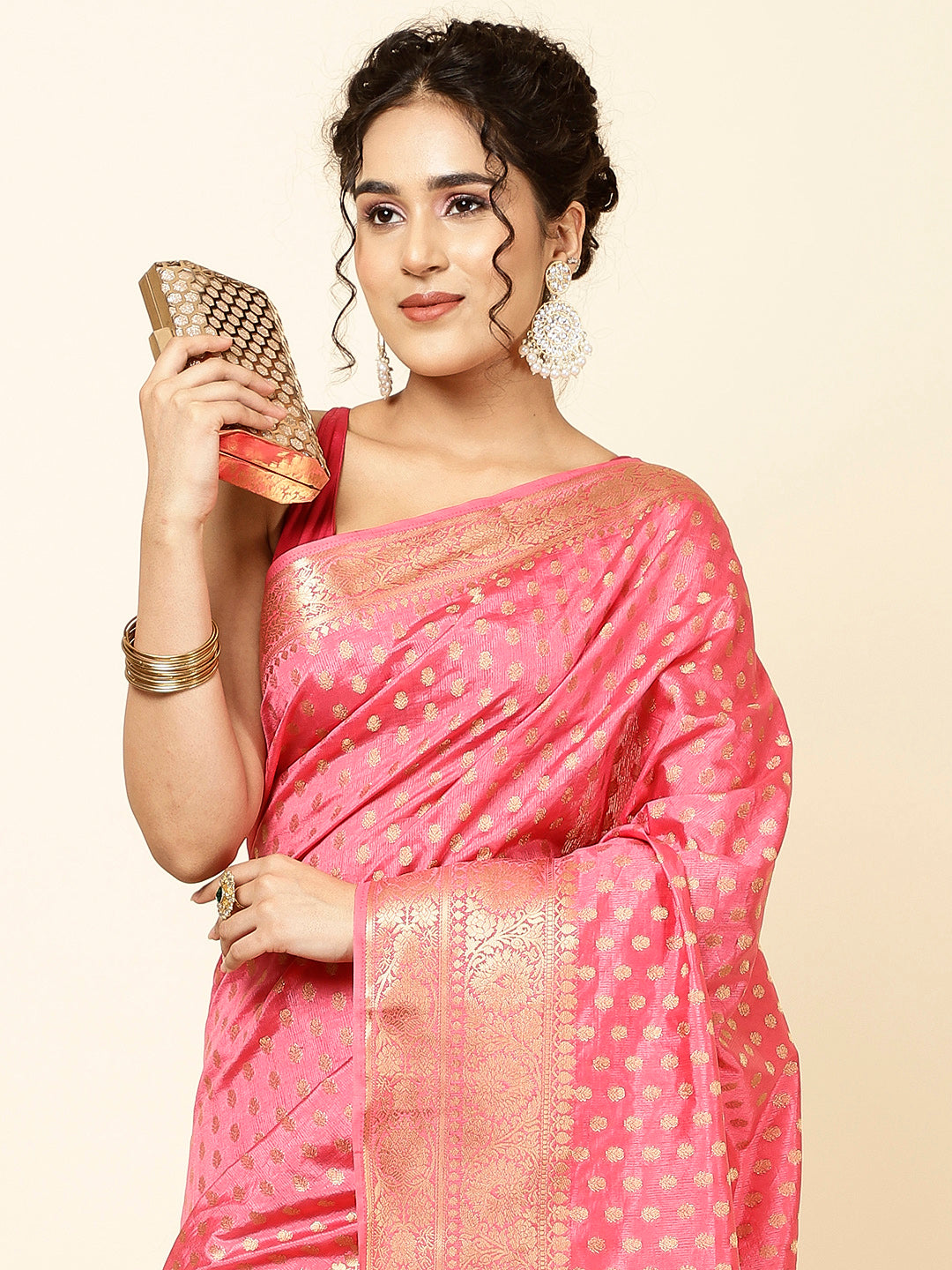 Zari Border Woven Handloom Saree
