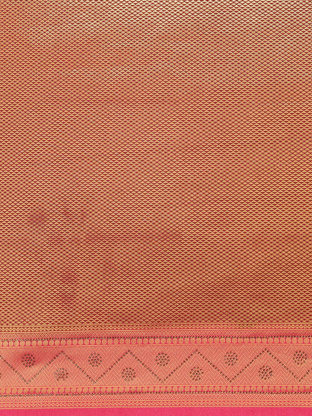 Brocade Art Handloom Saree with Stone Booti