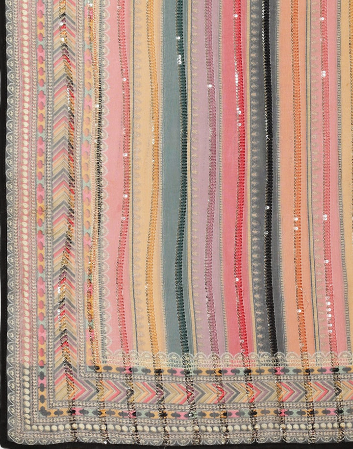 Sequence Embroidered Georgette Saree