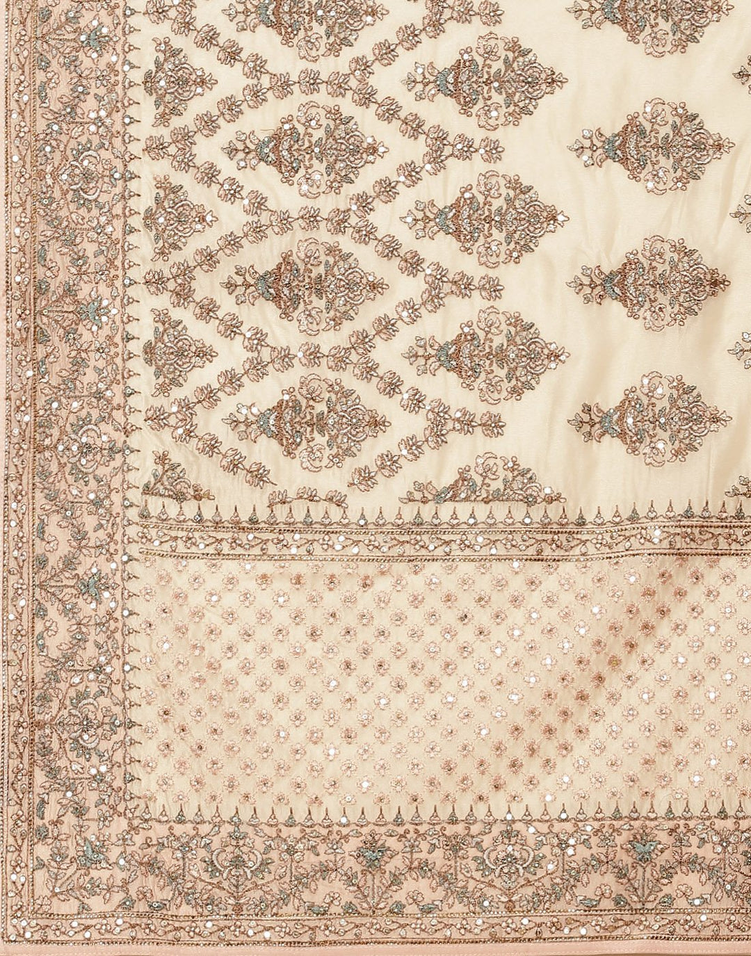 Embroidered Resham Jaal Organza Kora Saree