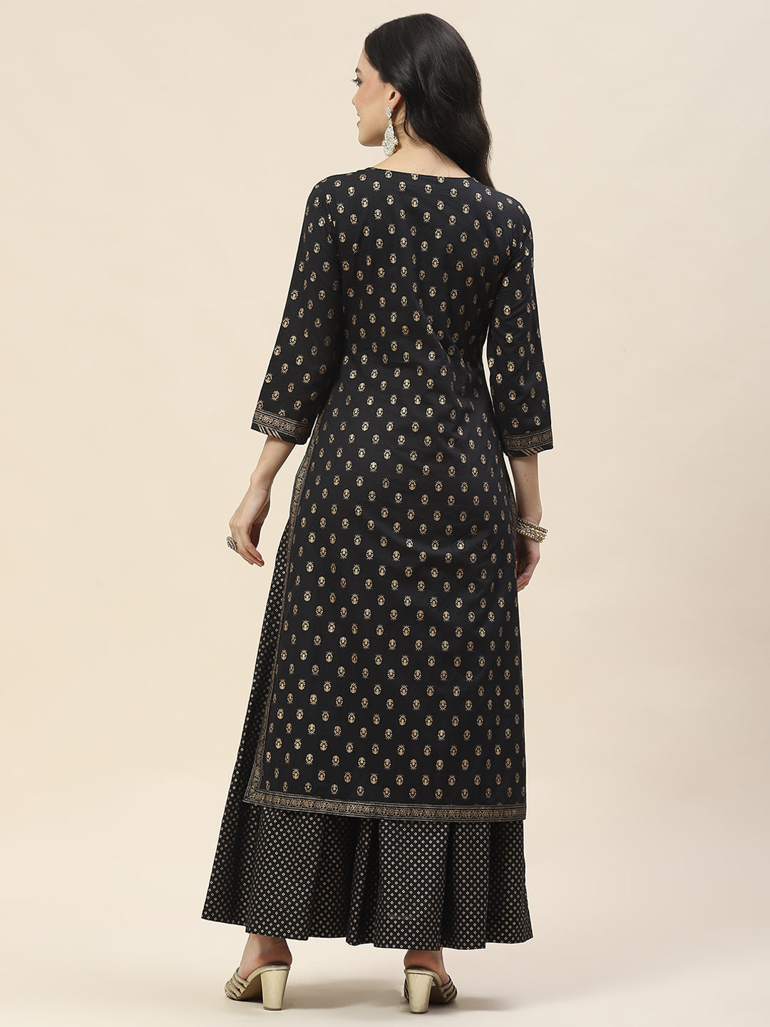 Embroidered Cotton Anarkali Kurta