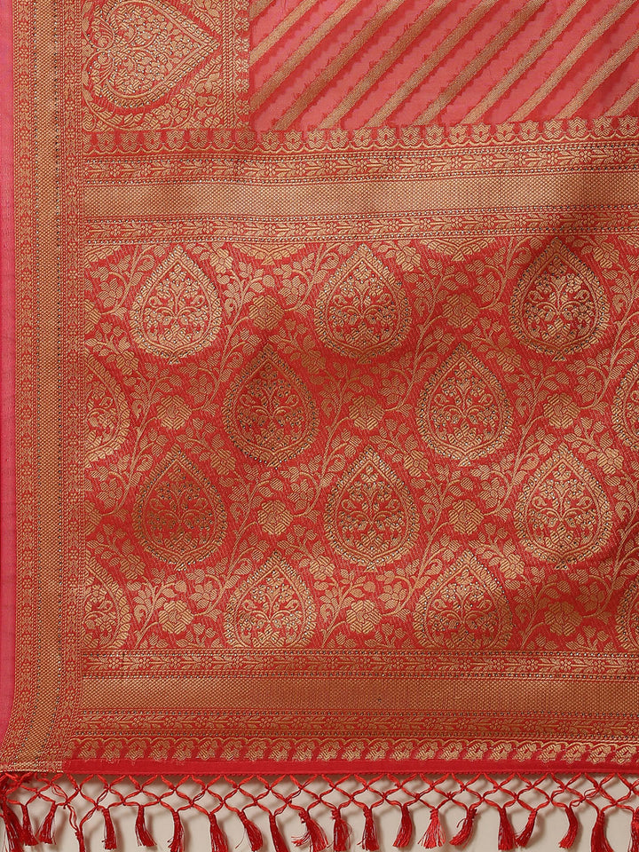 Zari Zaal Cotton Woven Saree