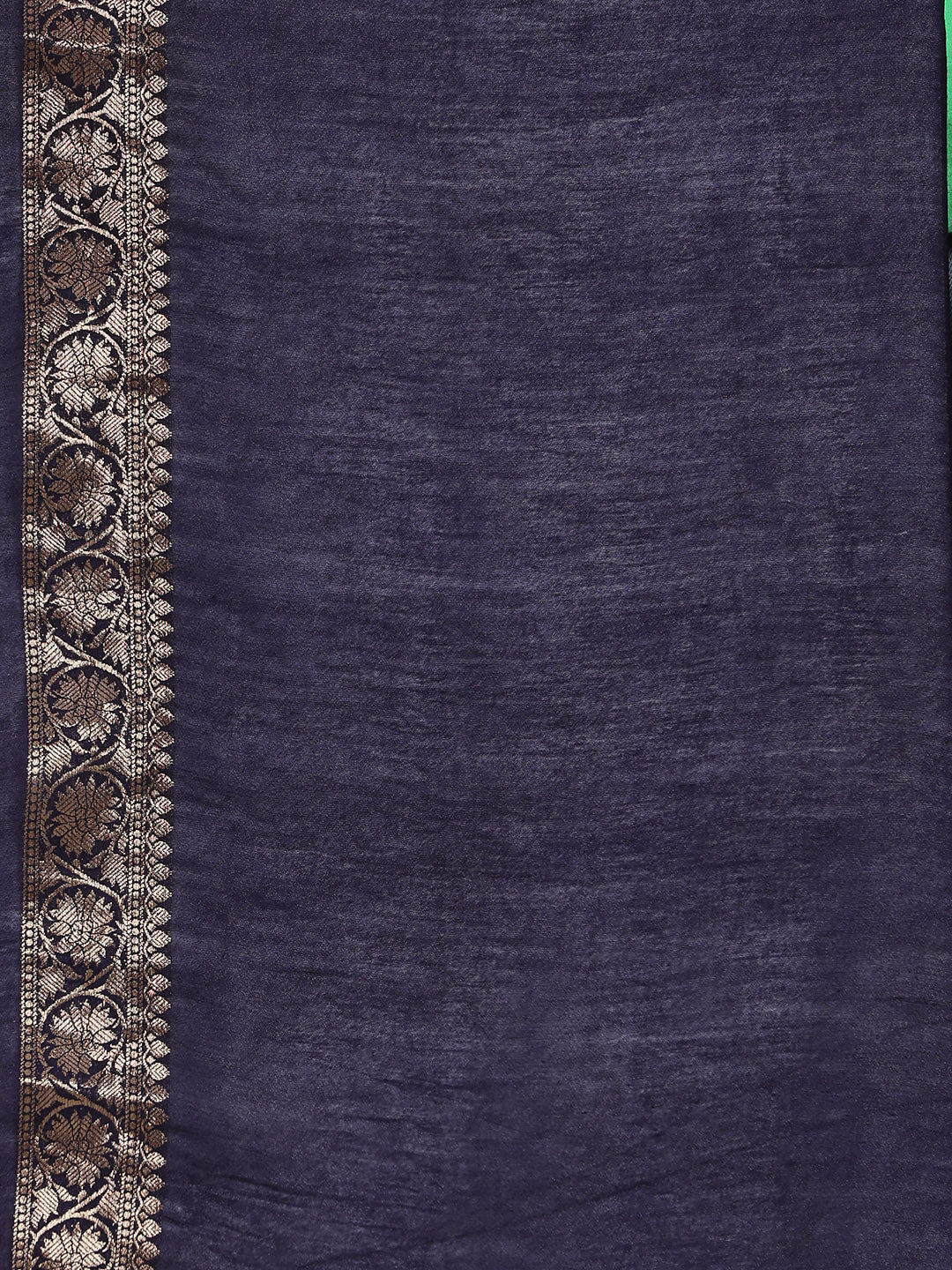 Digital Printed Cotton Blend Woven Saree