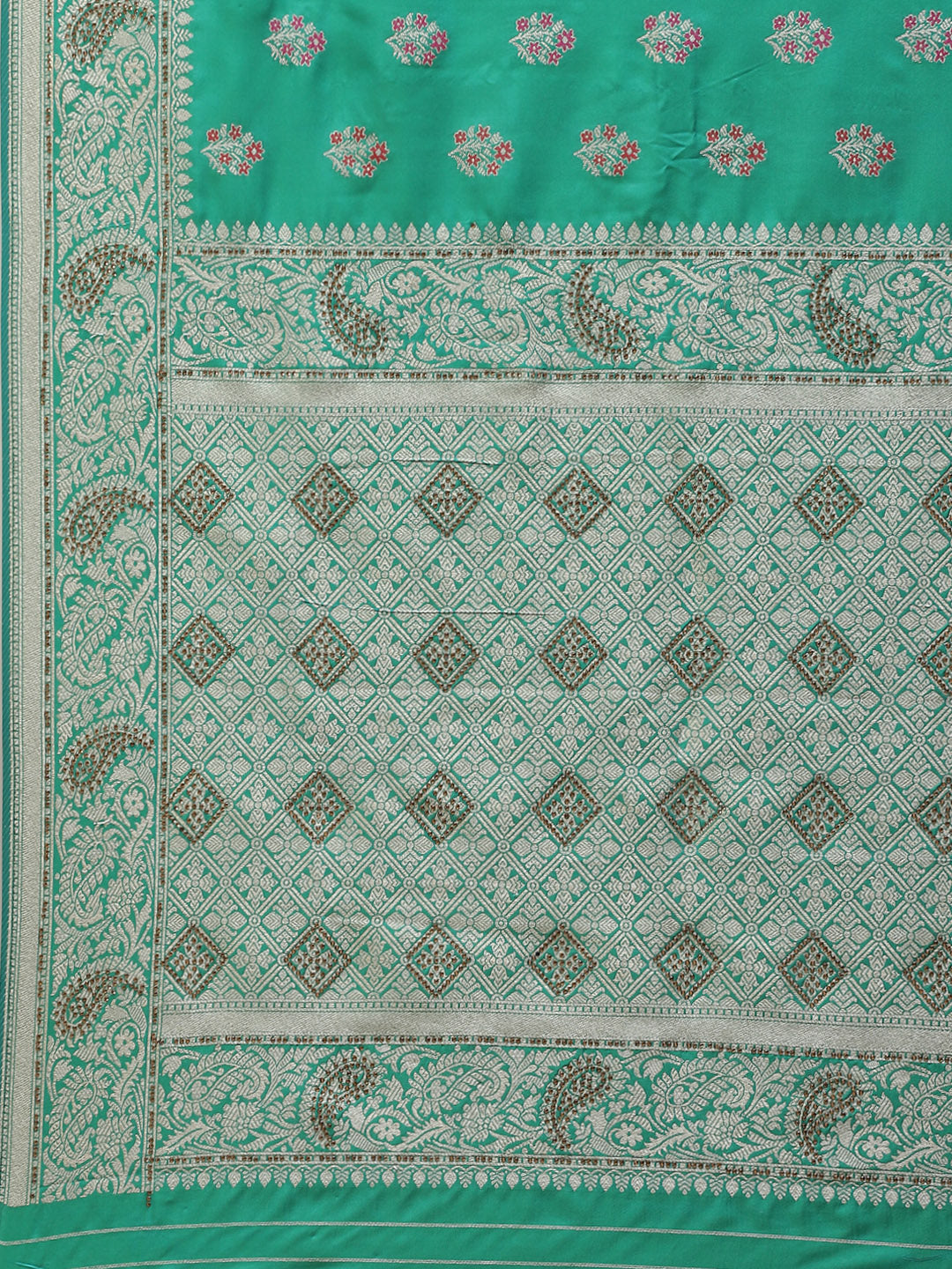 Stone Booti Banarasi Woven Saree