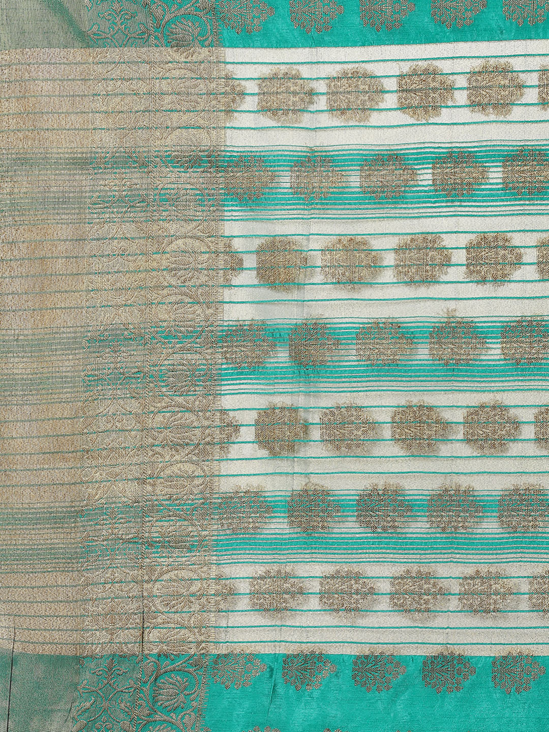 Zari Border Booti Art Handloom Woven Saree